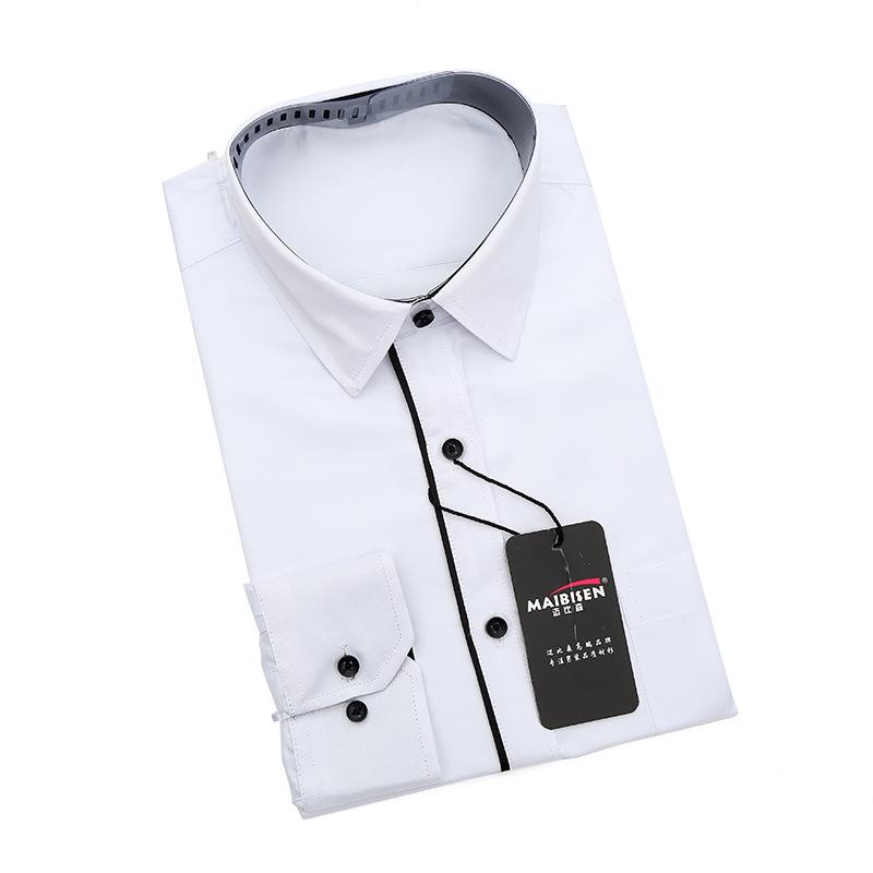 

Весенние и осенние модные рубашки мужские деловые рубашки для самосовершенствования профессиональные рубашки для инструментов молодежные трендовые однотонные рубашки с длинными рукавами XS белый