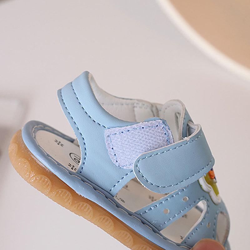 Summer 0-2 Years Old Called Shoes Cartoon Female Baby Toddler Shoes Soft Sole Male Baby Shoes 1 Bag Head Sandals