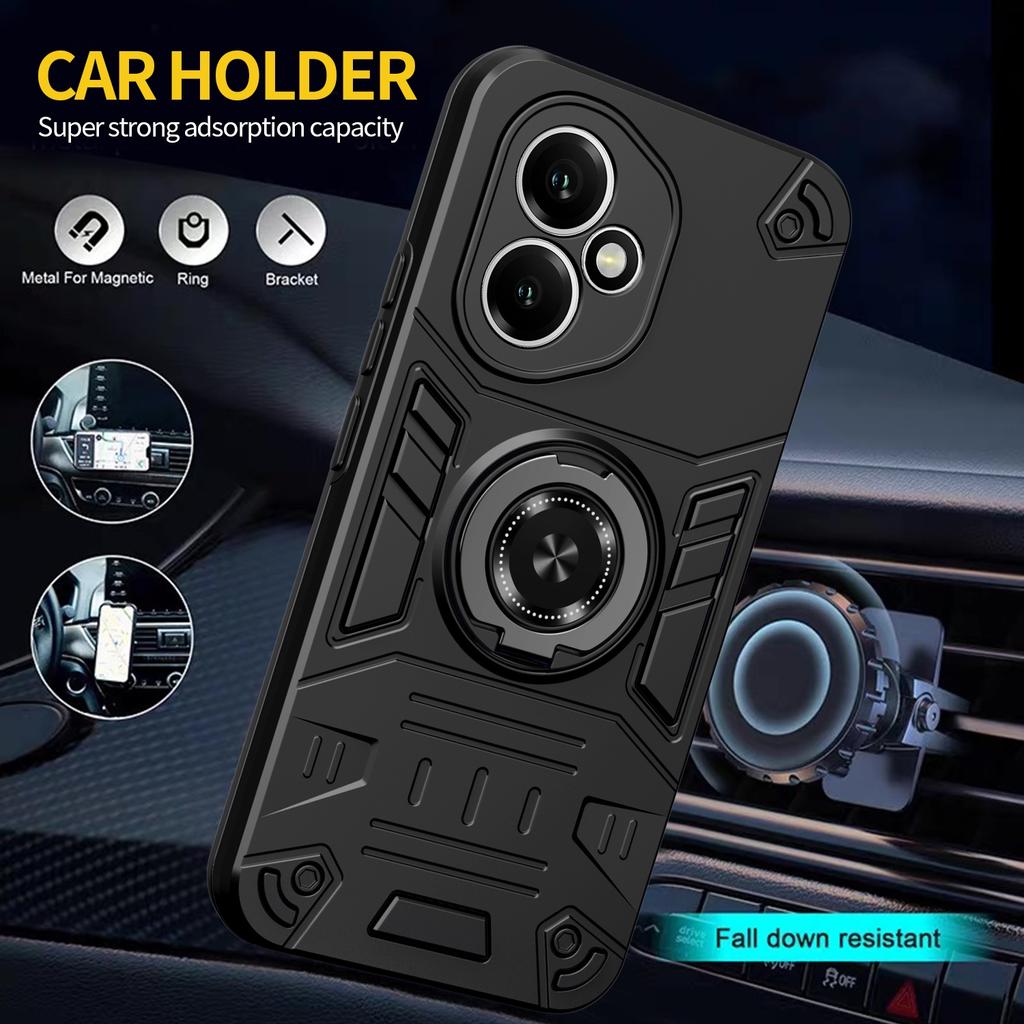 Hülle für Honor 400Pro 400Lite 400 Magic7 Pro Armor Stoßfest Ringständer Halter Schale Coque Fundas