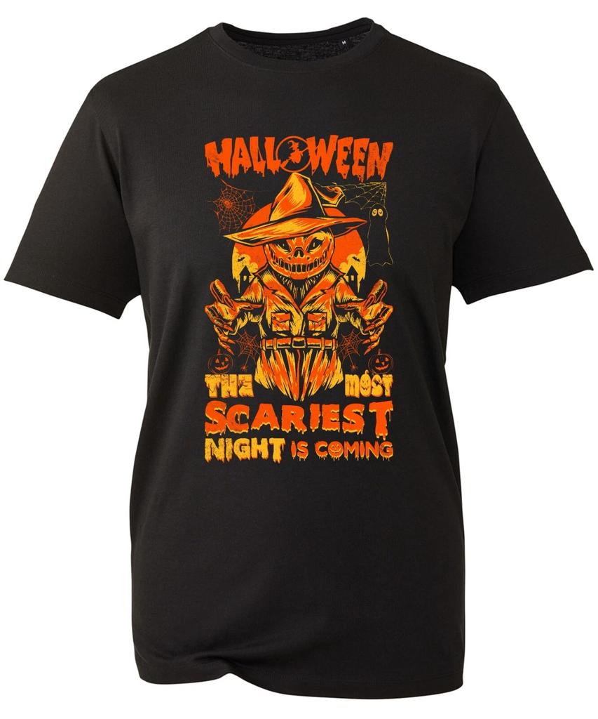 Halloween T-Shirt The Most Scariest Night Is Coming Horror Character Scary Tops
