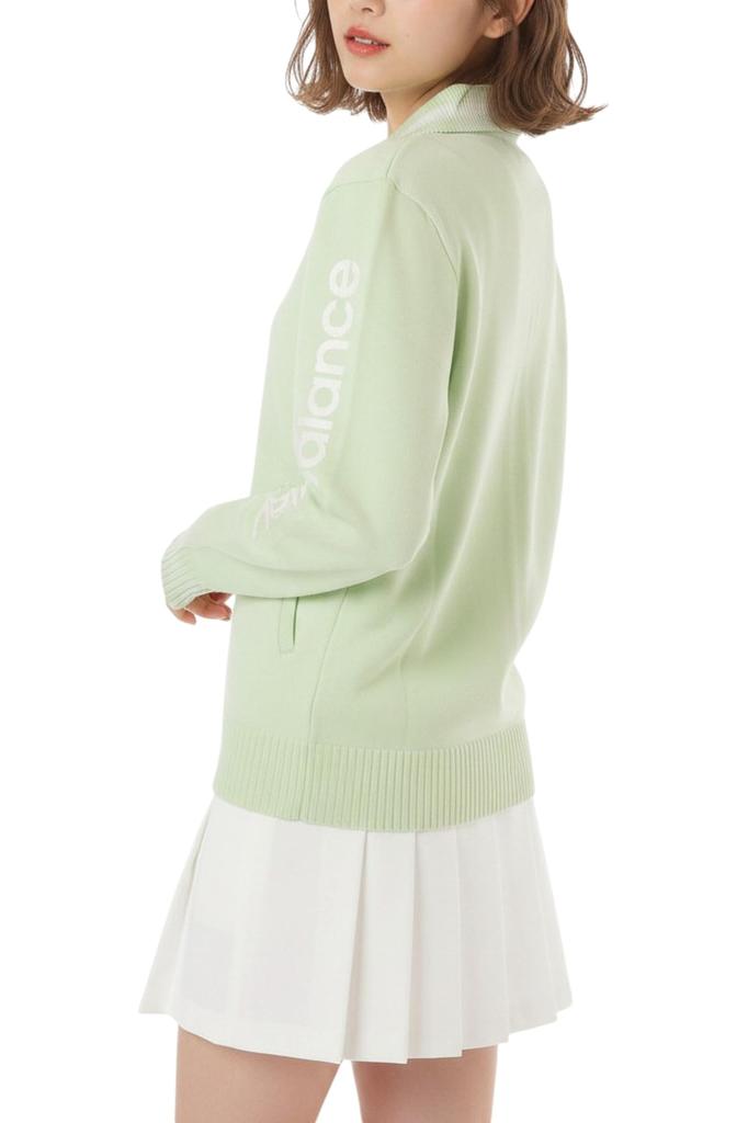 Golf Knit Blouson Brand MOSS 2 [New Balance] (Stretchable, Logo) / Women's / 012-6272501 130_SILVER [L]