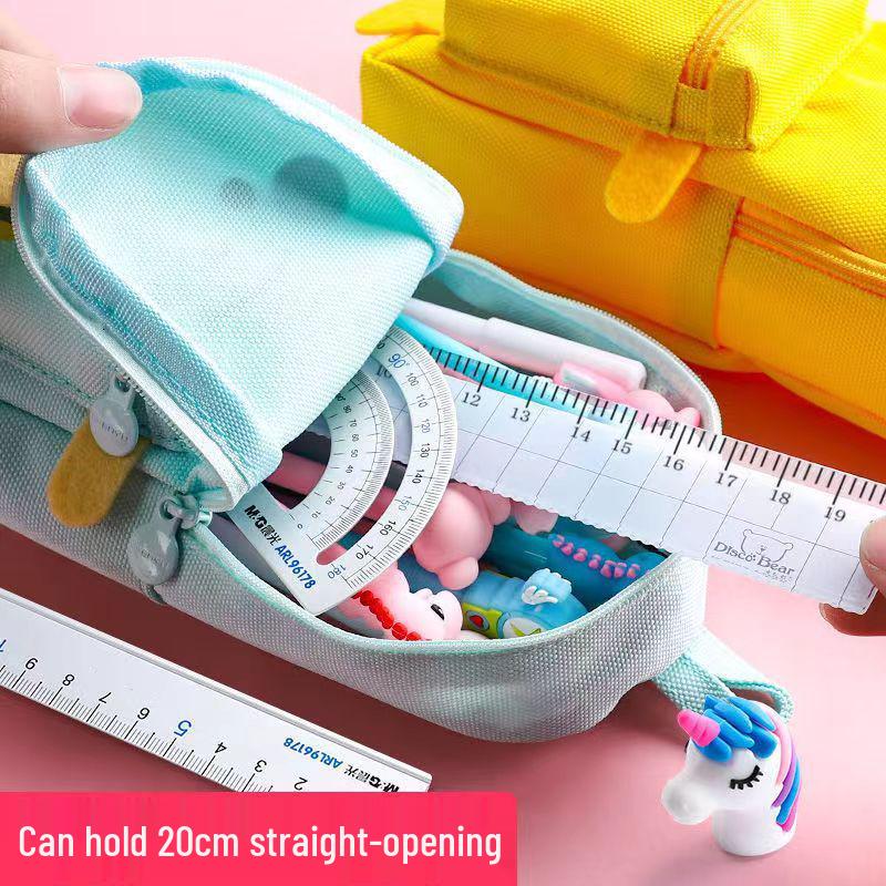 Japanese Style Cute Schoolbag Pencil Case for Girls - Creative, Simple, and High-Appreciation Stationery Box.