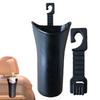 Multifunctional Car Umbrella Storage Bucket Black Plastic Holder with Hook Trash Box Universal Auto Storage Tools