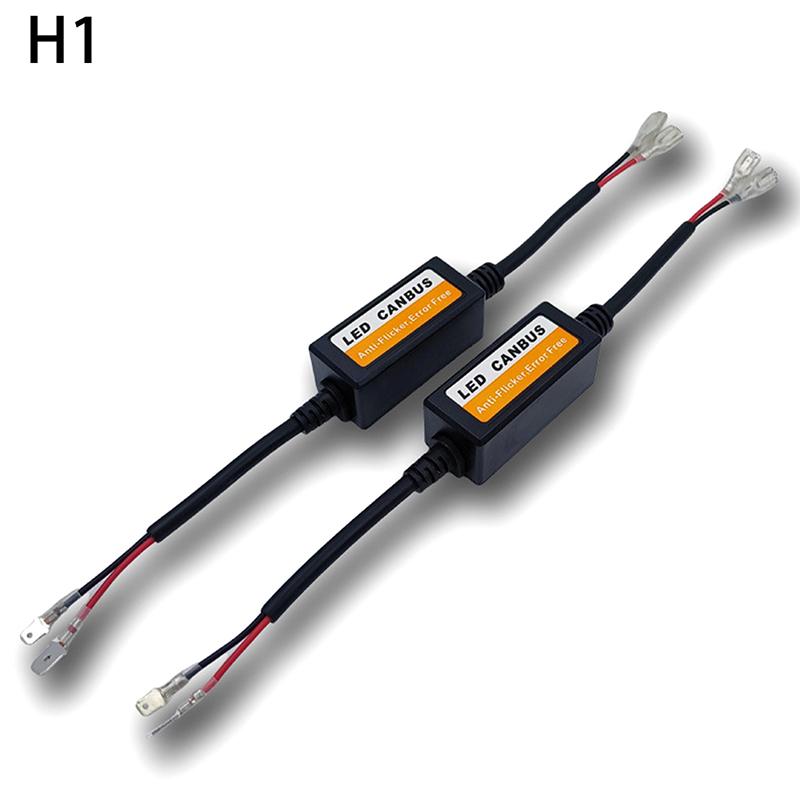H1/H3/H7/H8/H9/H11 Automotive Led Decoder 12V Black Anti-Flicker Led Canbus Decoder Fault Eliminator Automotive Accessory