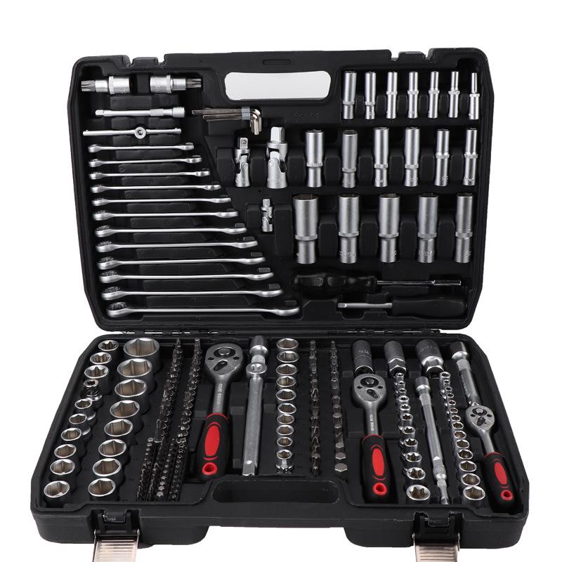 216-Piece Automotive Repair Ratchet Wrench and Socket Tool Kit