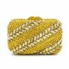 Strass Abend-Clutch Gelb/Blau/Grün Mehrfarbig Damen Diamant Party Abschlussball Taschen Clutches Dame Abend Handtaschen