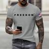 Fashionable Round Neck Short Sleeve Work Clothes Printed Tops For Mens Summer Tops