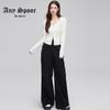 ANY SPOOR Casual Straight High-Waist Cargo Pants 24D808