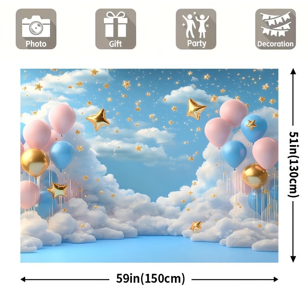 2D plane 1 dreamy cloud and balloon perfect for family gatherings and daily decoration
