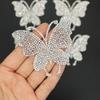 4pcs Rhinestone Butterfly Self-Adhesive Patches, DIY Suitable for Car, Bag, Hat, Book Decoration, Self-Adhesive Rhinestone Stickers