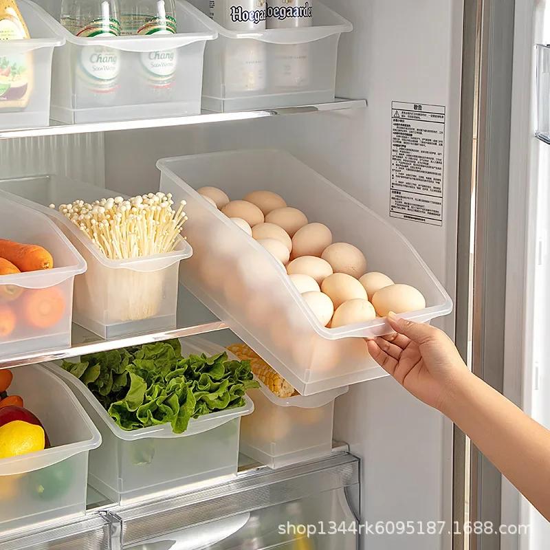 Refrigerator Egg & Beverage Storage Organizer Pull-Out Basket