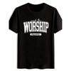 European Sizes Men's Daily T-shirt Large Plus Size with English Trendy Pattern Printed Top Men's T-shirt Comfortable