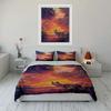 "Sunset Wolf Landscape Decor Set" Soft Comfortable Duvet Cover Bedding Set Included 1*Duvet Cover & 2*Pillowcases Gift