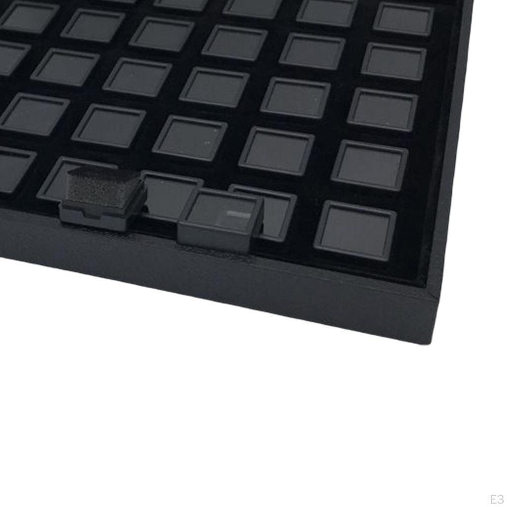 Gemstone Display Tray Counter Holder Storage Organizer for Loose Gemstones Bracelets