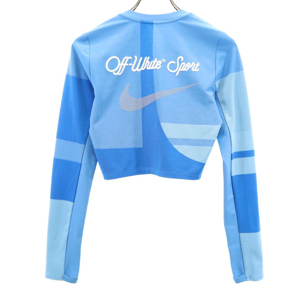 NIKE x OFF-WHITE collaboration running Long sleeve Wear S light blue tops Women Used