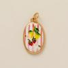 Colorful Dopamine Pendant With Oil Droplets Cute Strawberry Crab Heart Shell Pattern Diy Pendant Charms For Jewelry Making