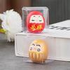 Japanese Ceramic Daruma Doll Crafts Colorful Cartoon Lucky Cat Miniature Accessories Inspired Wealth Prosperity Decor