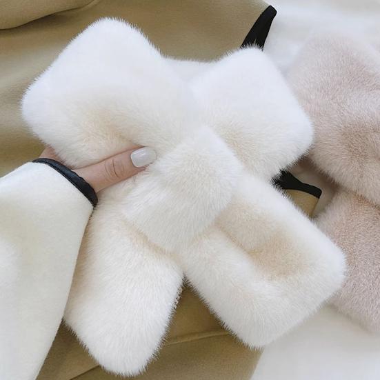 Damen Halstuch Einfarbig Weiche Haptik Warm Winddicht Kältebeständig Nackenwärmer Verdickt Kältebeständig