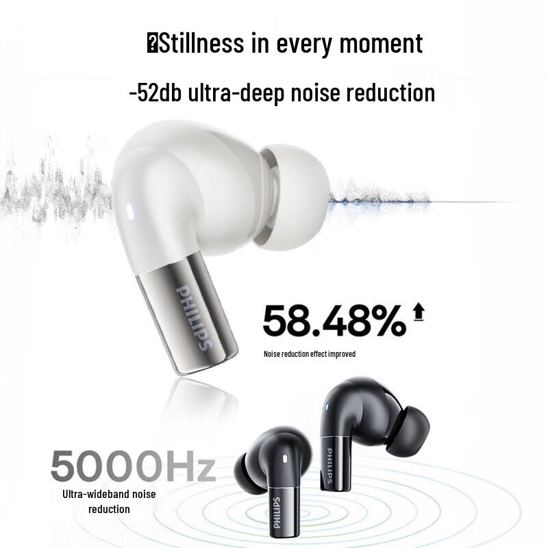 Philips TAT3569 True Wireless Noise-Cancelling Earbuds