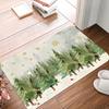 Winter Christmas tree Snowman Doormat Non-Slip Entrance Doormat Home Decor Carpet for Living Room Rugs Bathroom Floor Rug