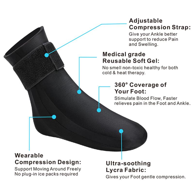 Foot Gel Cold Socks, Foot Injury Pain Relief