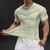 Summer New American Style Casual Short-sleeved T-shirt Fashionable Sports Slim Elastic Fitness Outdoor T-shirt