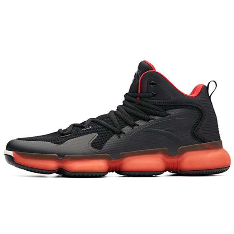 

Anta SEEED Cool Sky Abrasion Resistant Slip Resistant High top Performance Basketball Shoes Men s Black Red 91831191-5 41