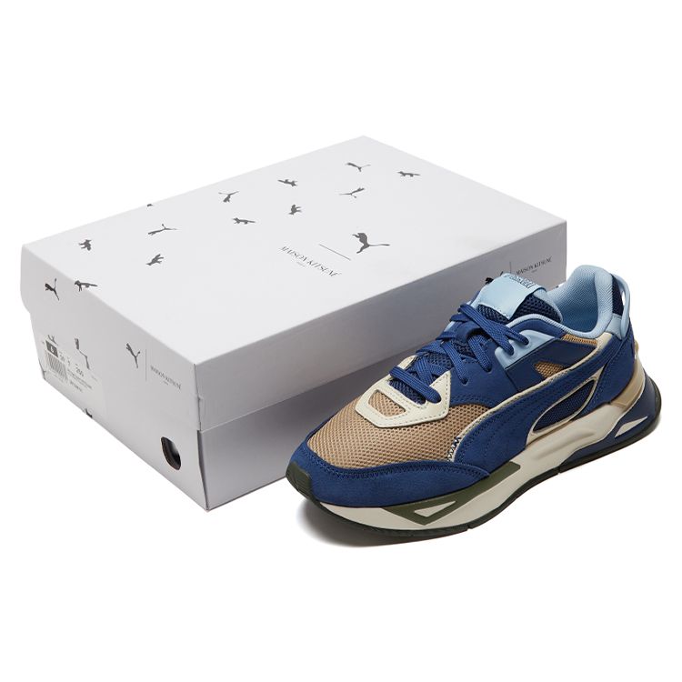 Maison Kitsune X Puma Mirage Sport Blue Depths Unisex Sneakers Travertine 381268-01