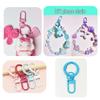 Colorful U-Shaped Metal Spring Buckle Keychain Accessory