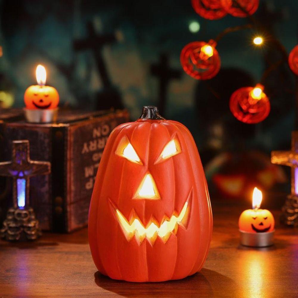 Reusable Pumpkin Led Lamp Plastic Pumpkin Floor Lamp Halloween Pumpkin Lantern  Friends