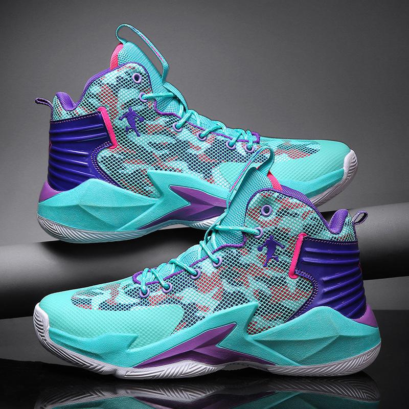 

Мужская мода дышащая баскетбольная обувь с толстой подошвой мужские высокие кроссовки