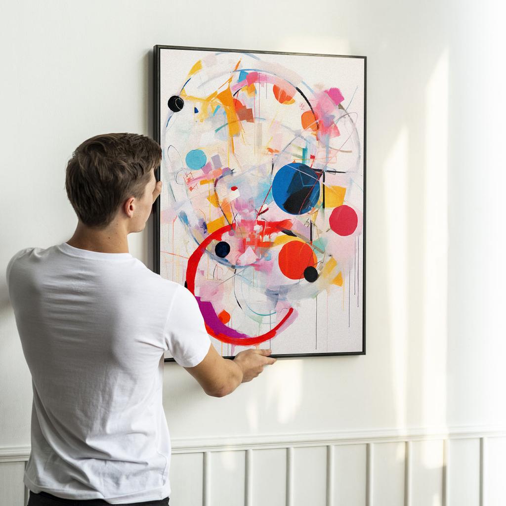 Plakat nowoczesna abstrakcja