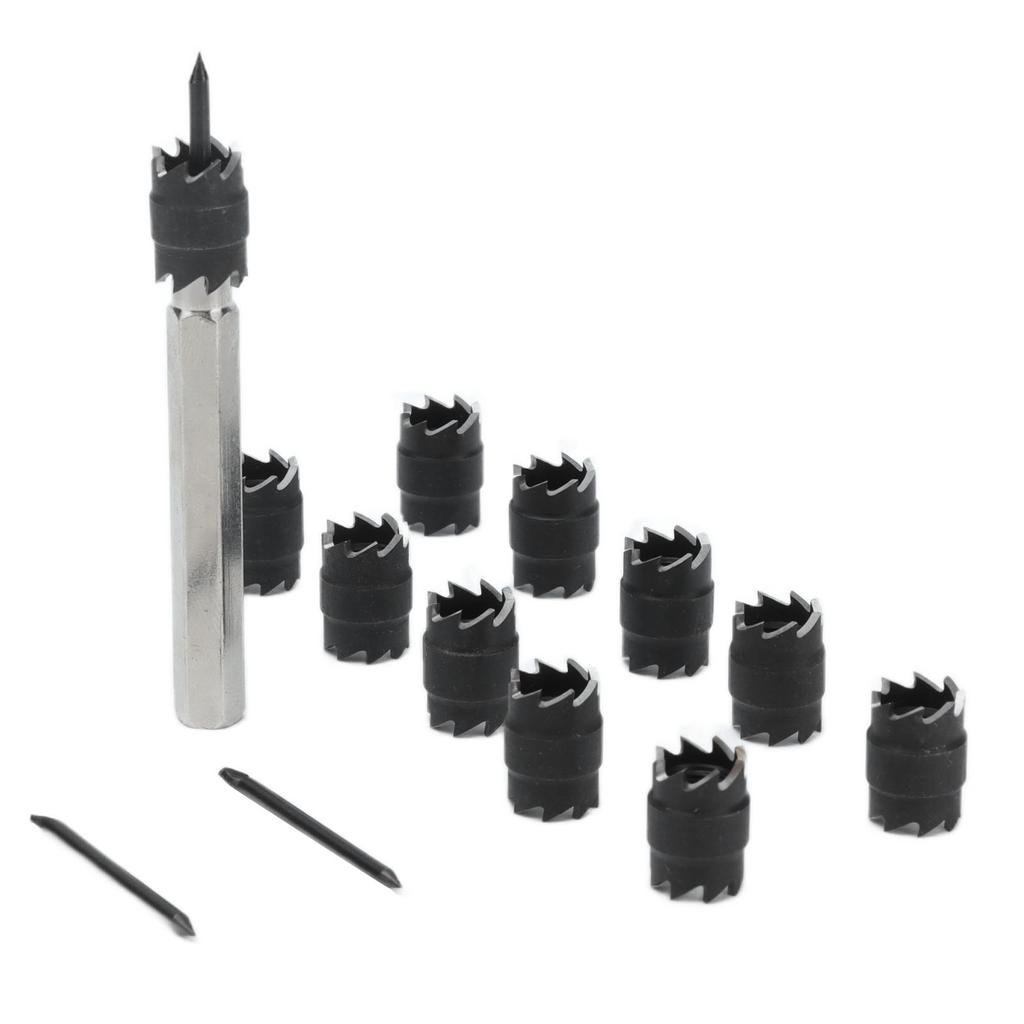 Spot Weld Cutter Set Rotary 2 Sided HSS Power Drill Bits Hole Remover for Welding 3/8in