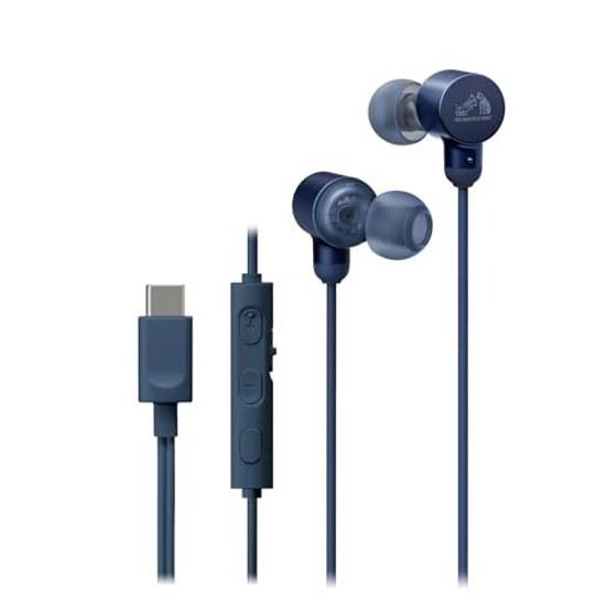 JVC Kenwood Victor HA-FR29UC-A Earphones Wired Microphone High-Resolution Carrying Pouch Type C Canal USB Type-C 1.2m Blue