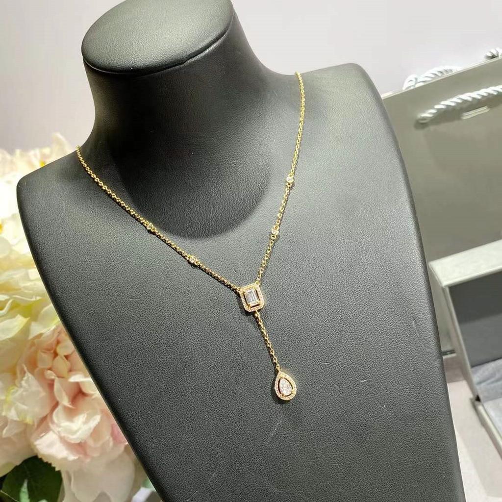 Sale New 2023 Fashionable Super Popular Brand Classic Europe Luxury Necklaces For Women Geometric Zirconia Charms Pendants