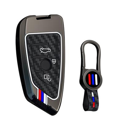 BMW Key Case, Key Holder, Alloy + Silicone, Key Cover, Fluorescent Effect, 3 Color