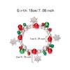 Christmas Colorful Beads Multi Element Pendant Bracelets For Women Santa Claus Snowflake Tree Bracelet Party Jewelry