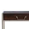 Entrance Furniture Metal Wood Brown Silver (3 Units)