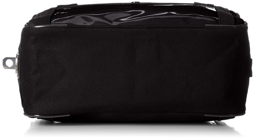 Canvas Mail Boston Bag with Horseshoe Lock Not Red 9L 25 Cm Black [Sanei] (SS) (Padlock Included) 0.5kg BTSS-U-01