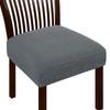 Jacquard Chair Seat Cover Elastic Chair Slipcovers for Home Banquet Dining Room Solid Color Removable Washable Chair Covers