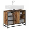 Bathroom Cabinet with Door Reclaimed Wood Look 80 x 33 x 60 cm Engineered Wood
