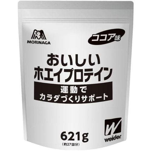Morinaga Delicious Whey Protein, Cocoa Flavor, 621g (approximately 27 Servings), Weider Whey Protein, 7 B Vitamins, Made In Japan