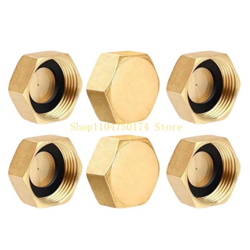 Heavy Duty Brass Threaded Plug 1/2Inch Internal Pipe Cap For Faucet Extensions Plumbing Connection And Leak Prevention top sale