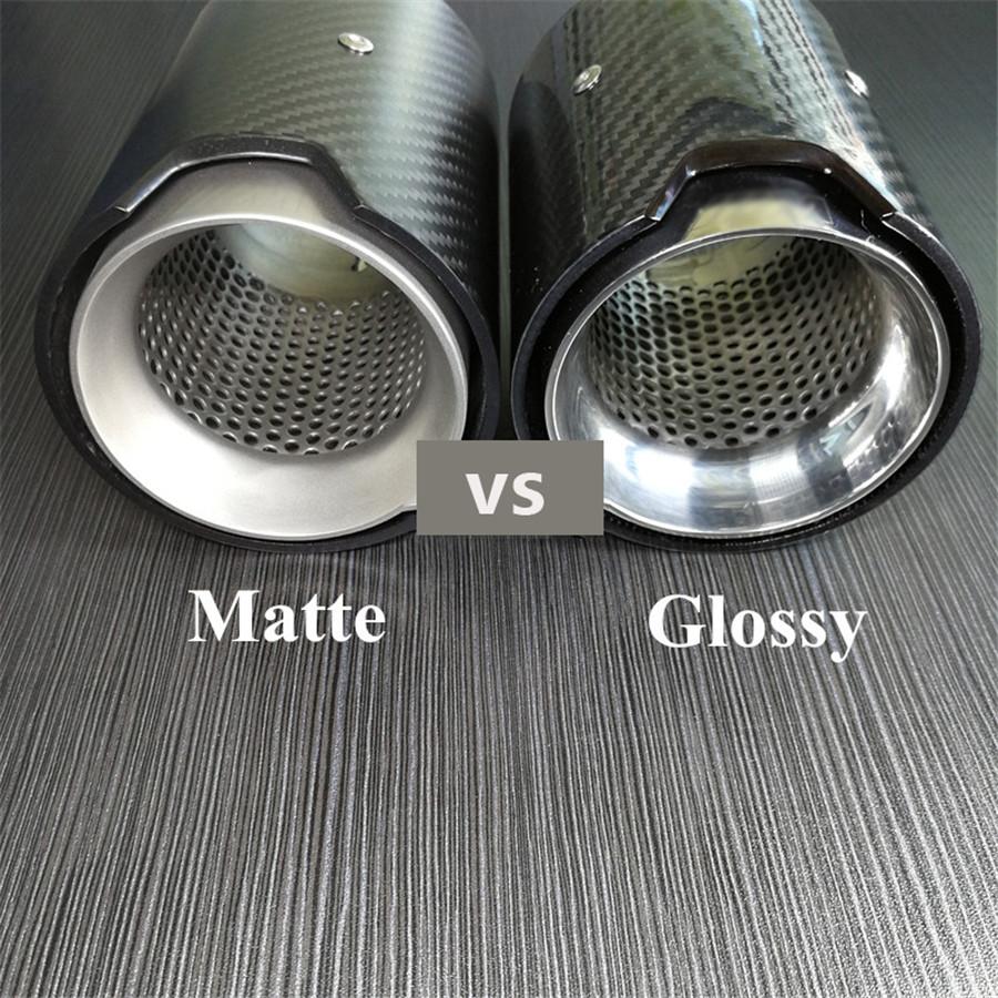 2.5" Matte Carbon Fiber Exhaust Tip Pipe Cover For BMW M2 M3 M4 M5 M6 X5M X6M