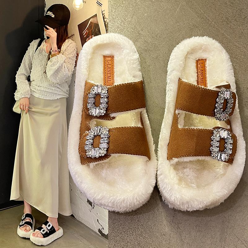 New Fashion Women's Cotton Slippers Winter Women's Shoes Plush Warm Slippers Ladies Thermal Shoes Warm Cotton Shoes for Women