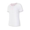 FILA Color Block Casual Short Sleeve T-Shirt Women tops Jade-White A11W513102FWT