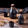 Japanese Sake Set Ceramic Shochu Cup Traditional Liquor Glassware with Gift Box for Party Bar Kitchen Decor