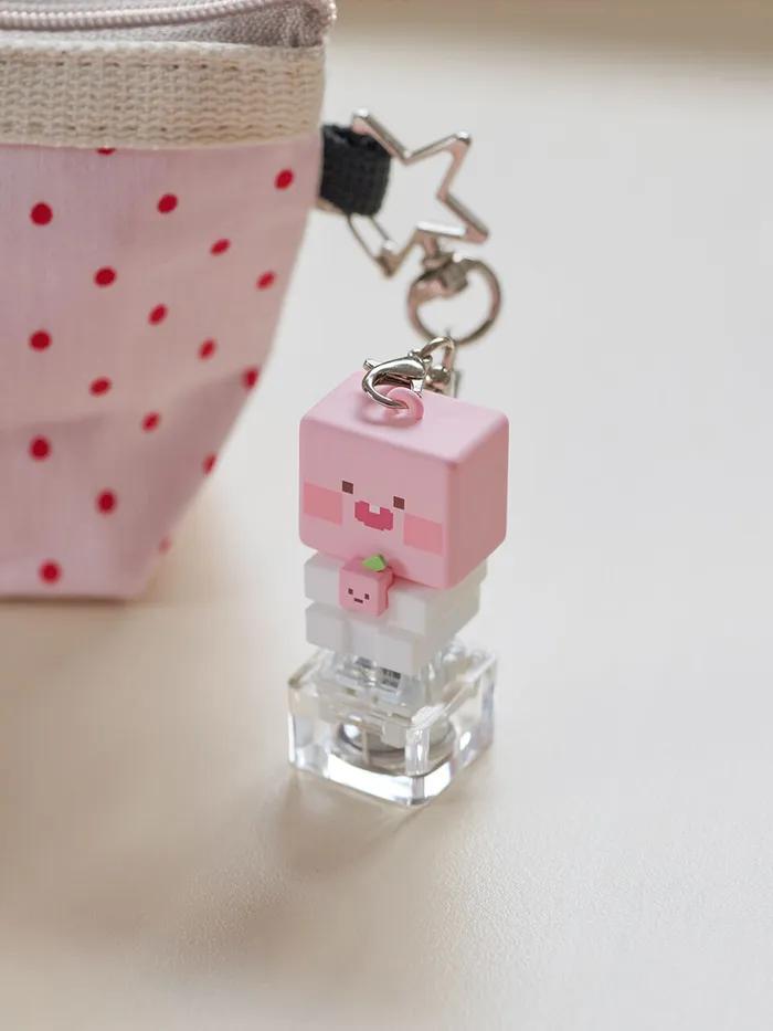 Square Apeach LED Keycap Figure Keyring_Apeach