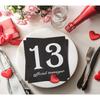 40pcs Black and Silver Official Teenager 13th Birthday Cocktail Napk 13th Birthday Decorations for Boys Girls Party Supplies Disposable Paper