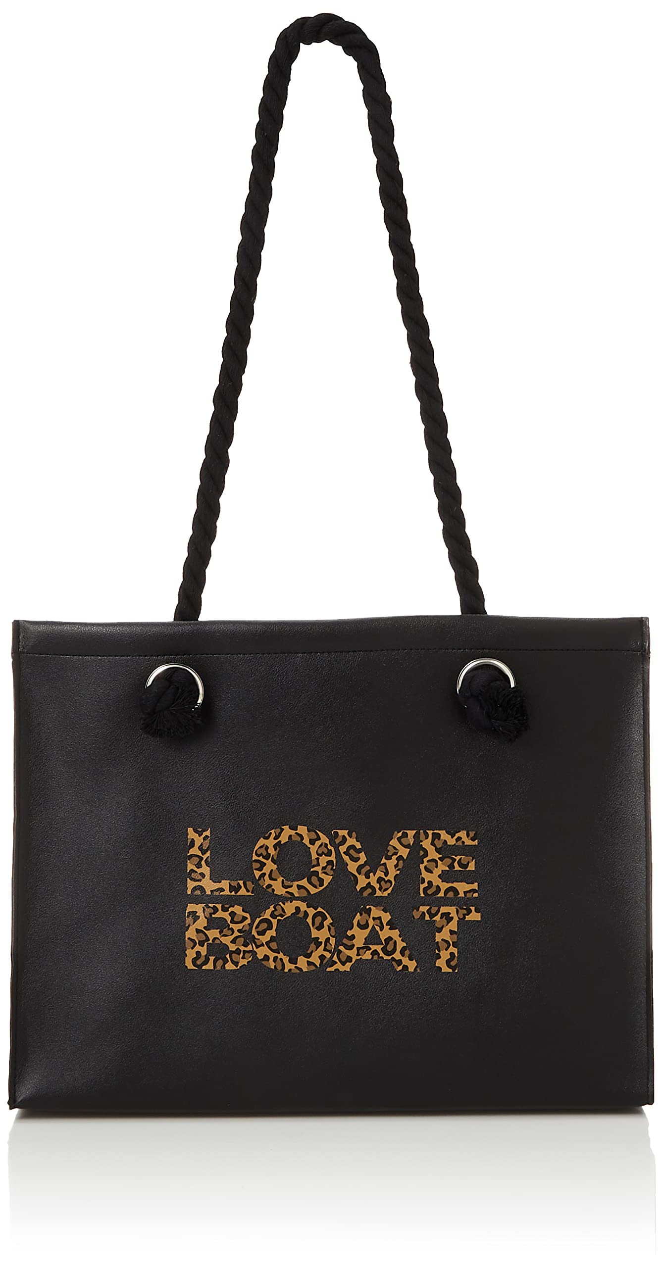 

Tote Bag for Women Black x Leopard [Love Boat] LB-TTB01